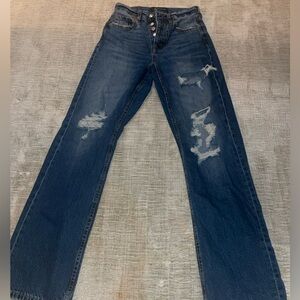Aéropostale Ripped High Waist 90s Baggy Straight Jean